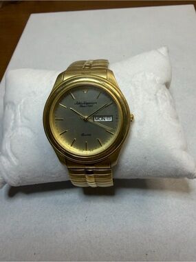 187 Jules Jurgensen Quartz Day-Date Watch New Battery Added
